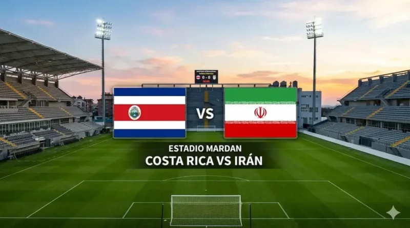Costa Rica sufre dura derrota 5-0 ante Irán en un partido amistoso de Fecha FIFA.