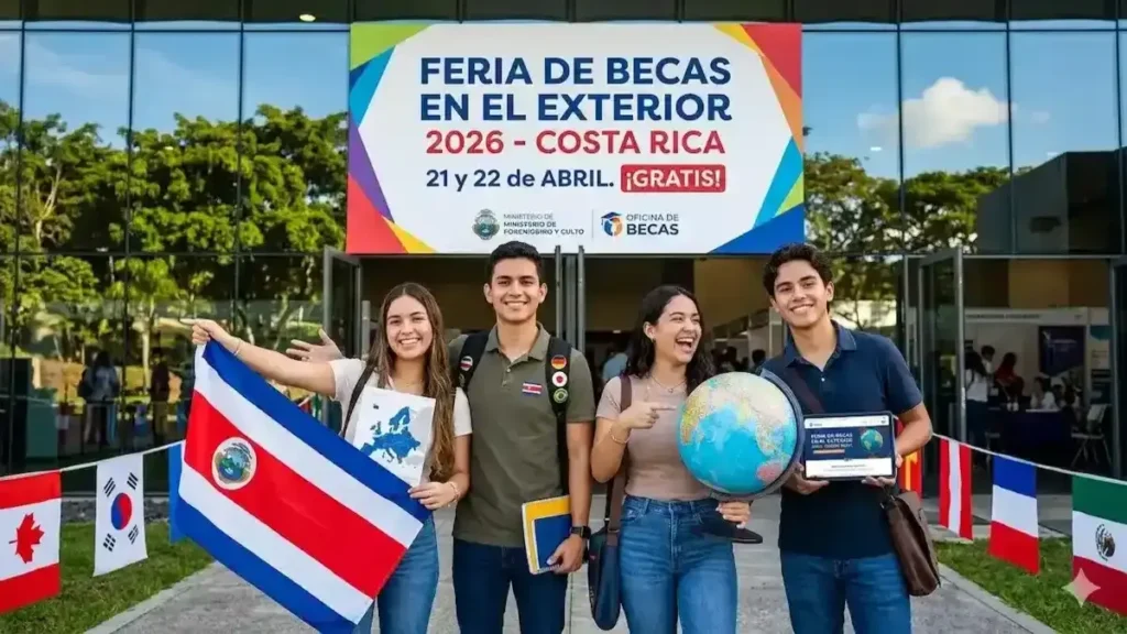 Un puente hacia el mundo: Estudiantes costarricenses se preparan para explorar la Feria de Becas en el Exterior 2026, organizada por la Cancillería. Foto: Info Noticias CR.
