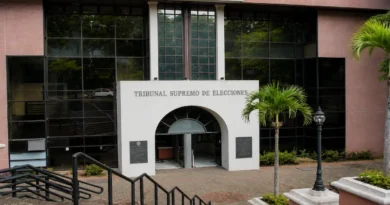 Fachada principal del edificio del Tribunal Supremo de Elecciones (TSE), donde se oficializó el monto de la deuda política para los partidos de Costa Rica
